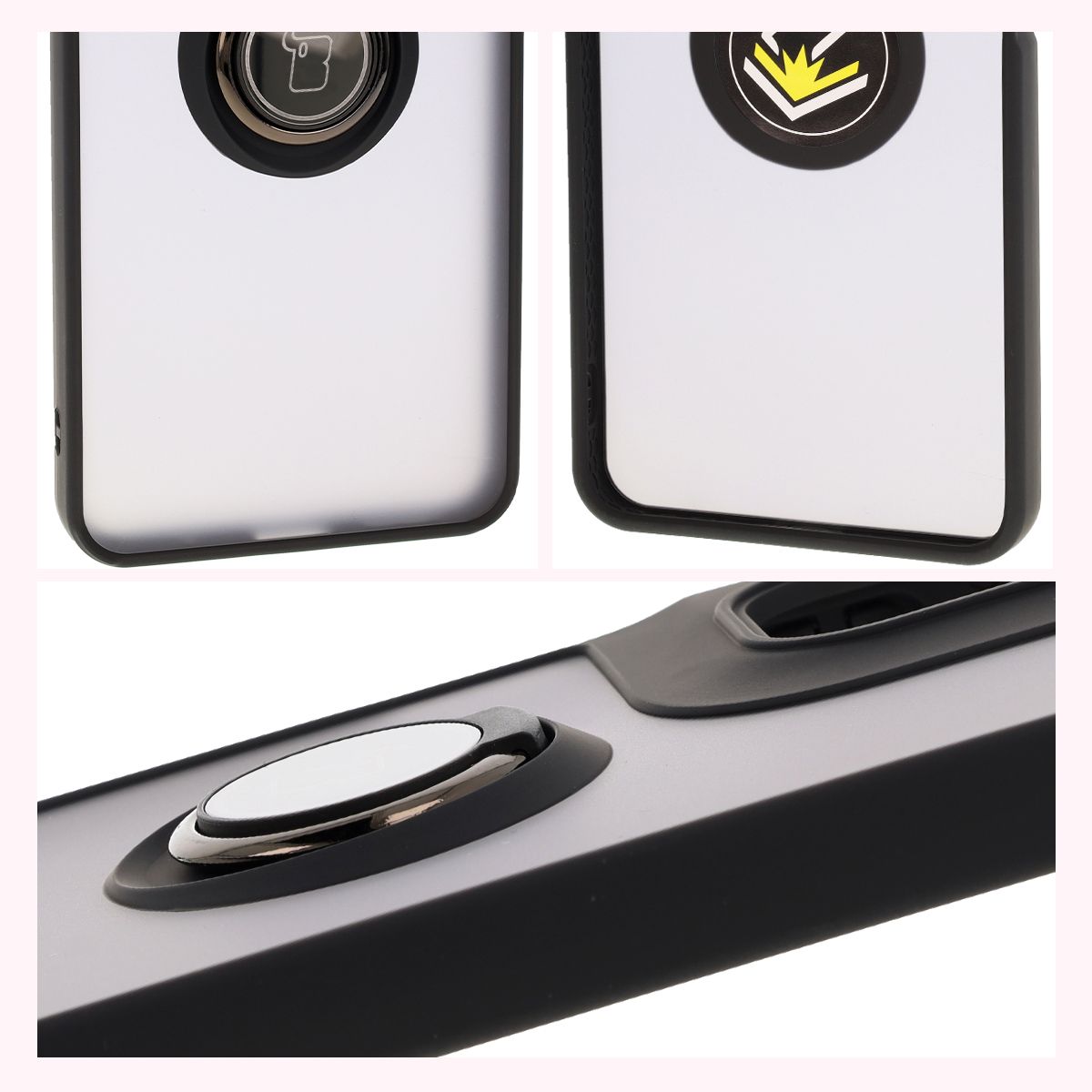 Features of Bizon Case Hybrid Ring: non-slip frame and matte design