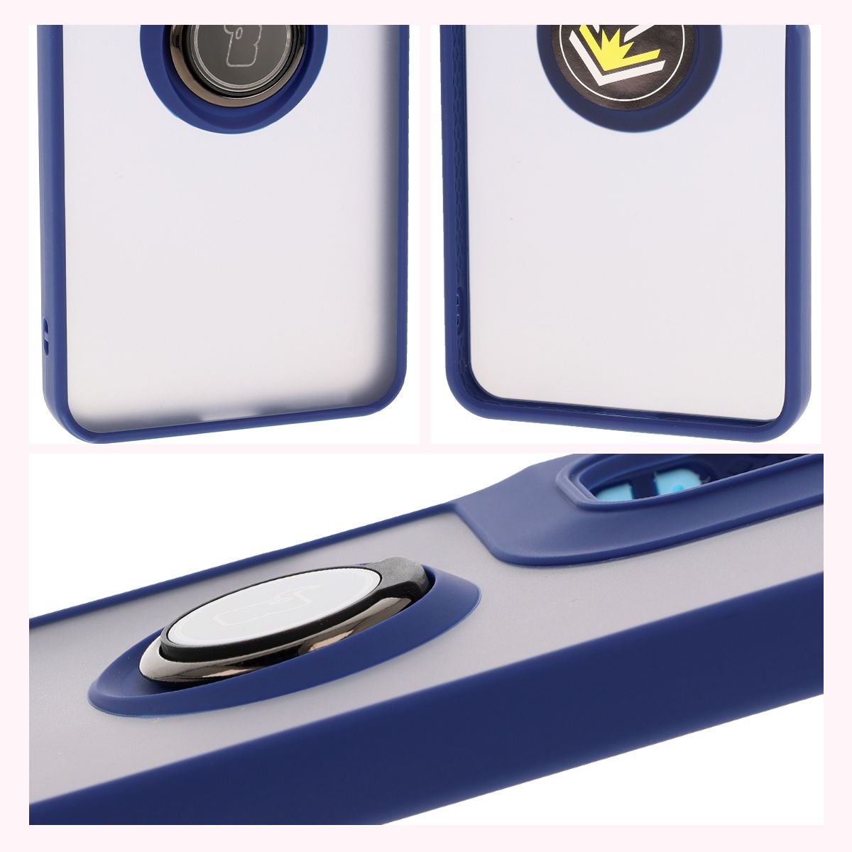 Features of Bizon Case Hybrid Ring: non-slip frame and matte design