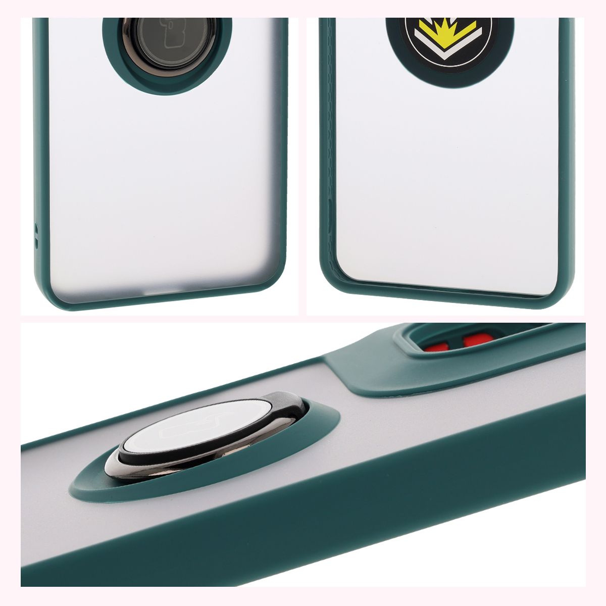 Właściwości Bizon Case Hybrid Ring: antypoślizgowa ramka i matowy design