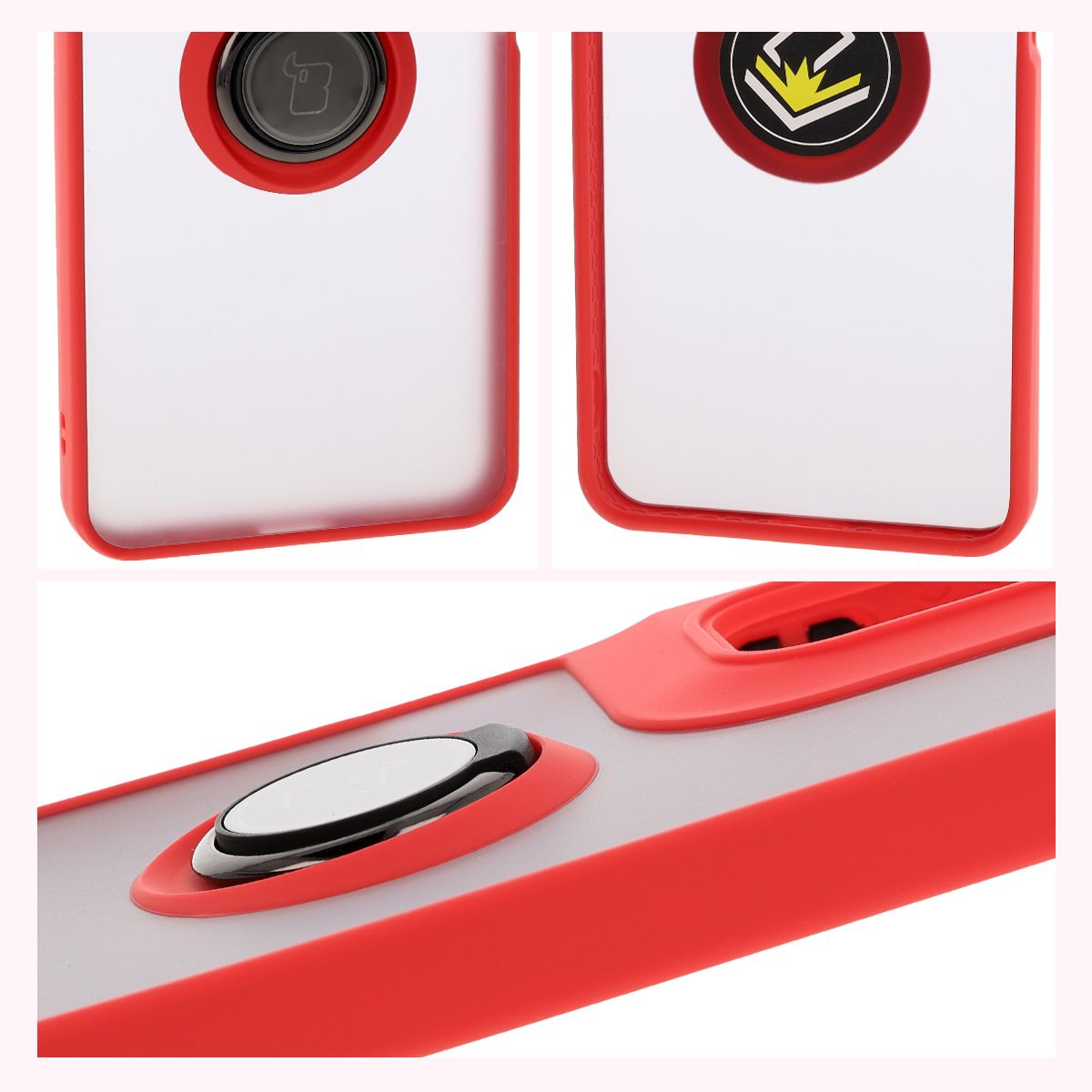 Features of Bizon Case Hybrid Ring: non-slip frame and matte design