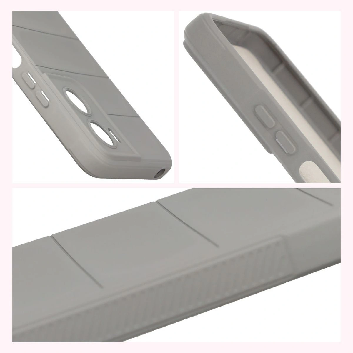 Textured sides and raised edges of the screen and camera in the Bison Case Tur for Motorola Moto G06 4G / Motorola Moto G06 Power 4G