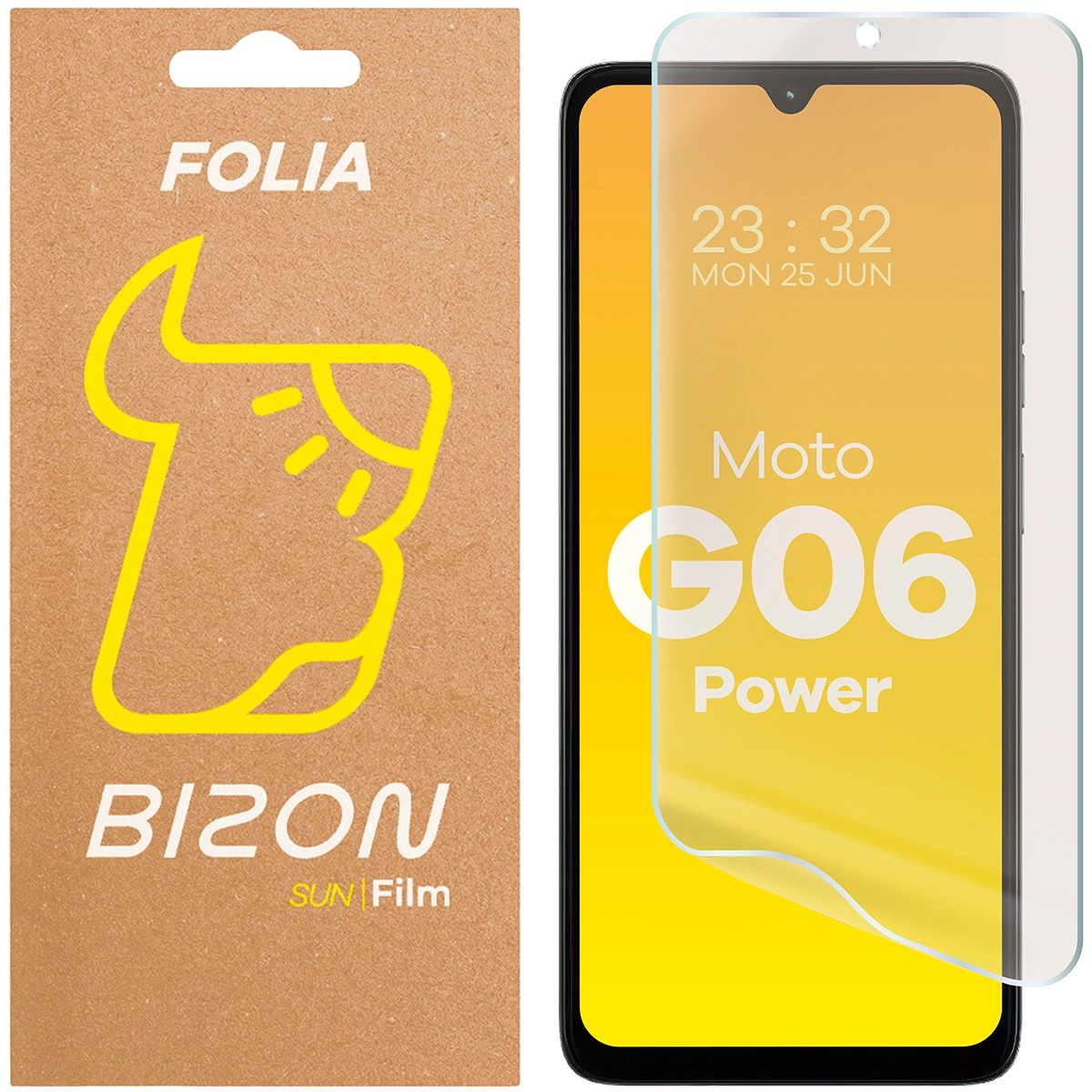 Folia matowa na ekran Bizon Glass Film Sun do Motorola Moto G06 Power, 1 sztuka