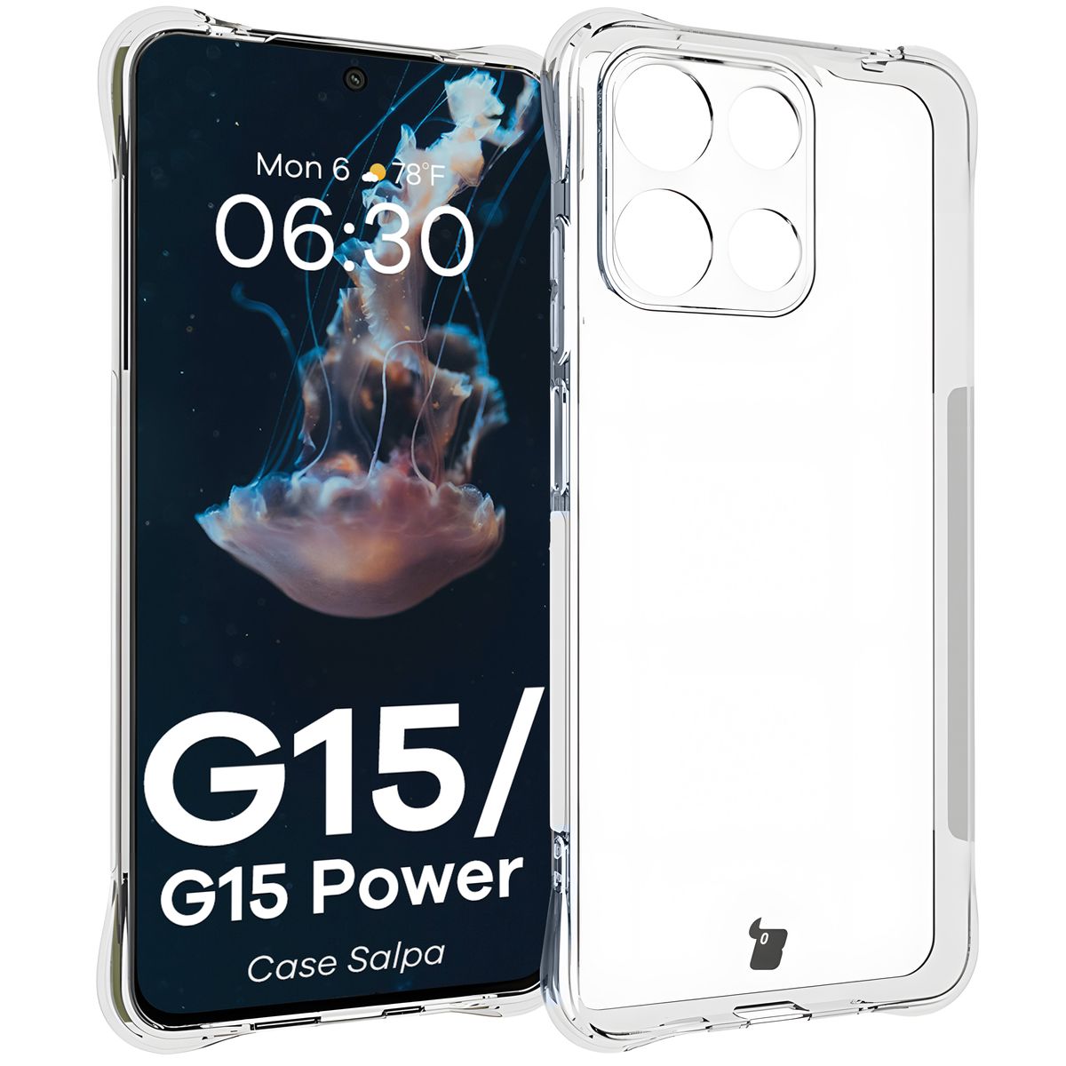 Transparent Bison Case Salpa for Motorola Moto G15 / Motorola Moto G15 Power