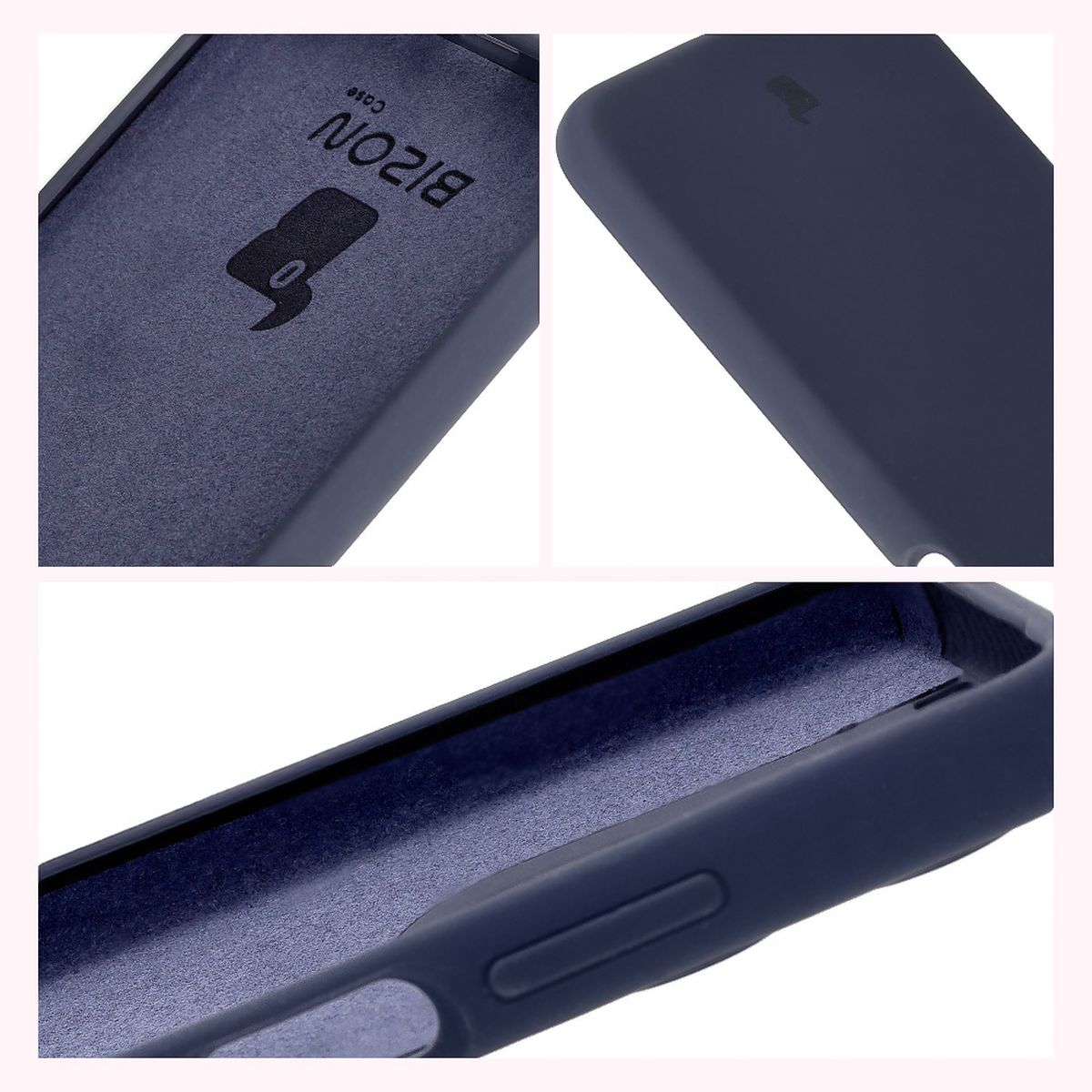 Bison Soft Case design: integrated covers, raised edges, and microfiber lining