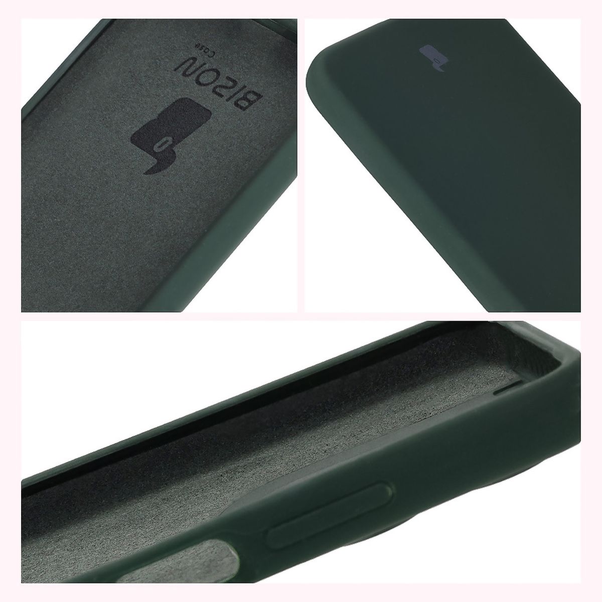Bison Soft Case construction: integrated covers, raised edges, and microfiber padding