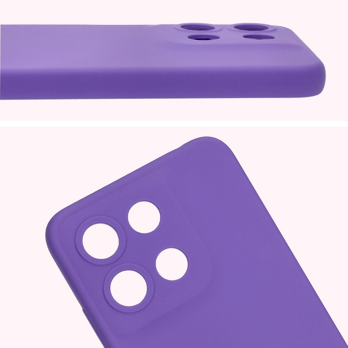 Prim-plan al decupajelor pentru lentile în carcasa Bizon Soft Case