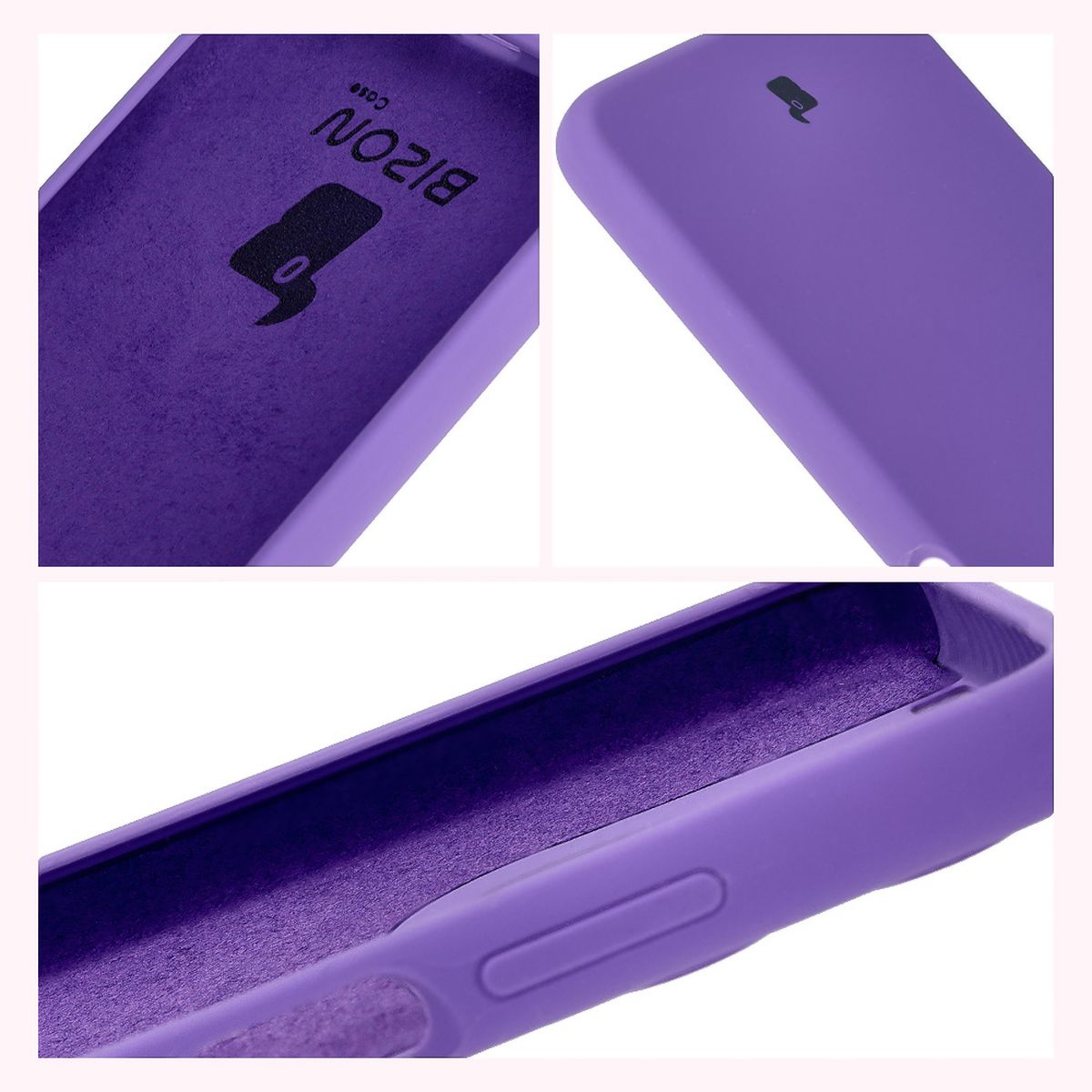 Construcția carcasei Bizon Soft Case: capace integrate, margini ridicate și căptușeală din microfibră
