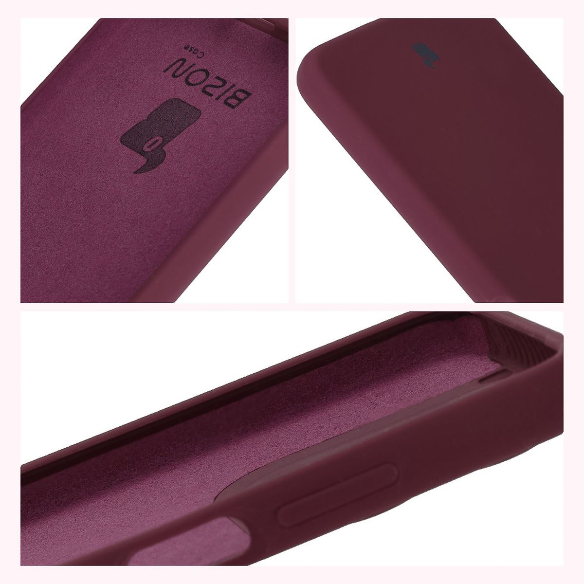 Bison Soft Case design: integrated covers, raised edges, and microfiber lining
