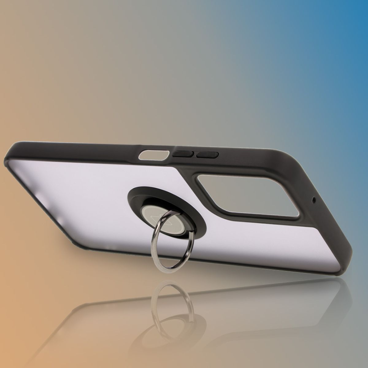 Halter als Ständer in der Bizon Hybrid Ring Hülle