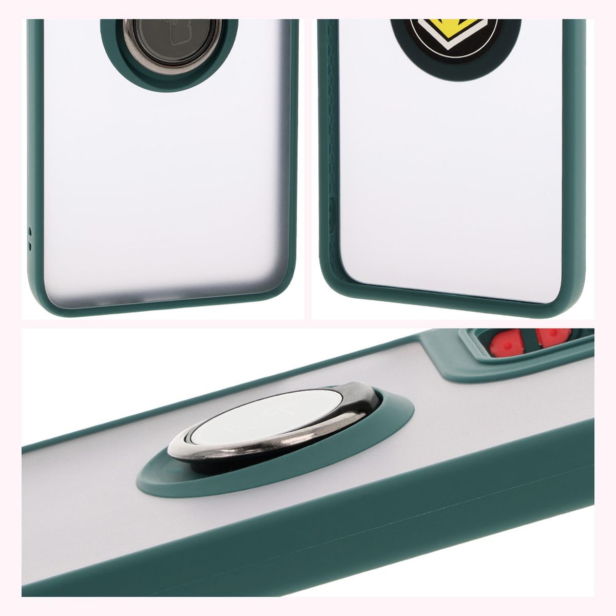 Eigenschaften des Bizon Case Hybrid Ring: rutschfester Rahmen und mattes Design