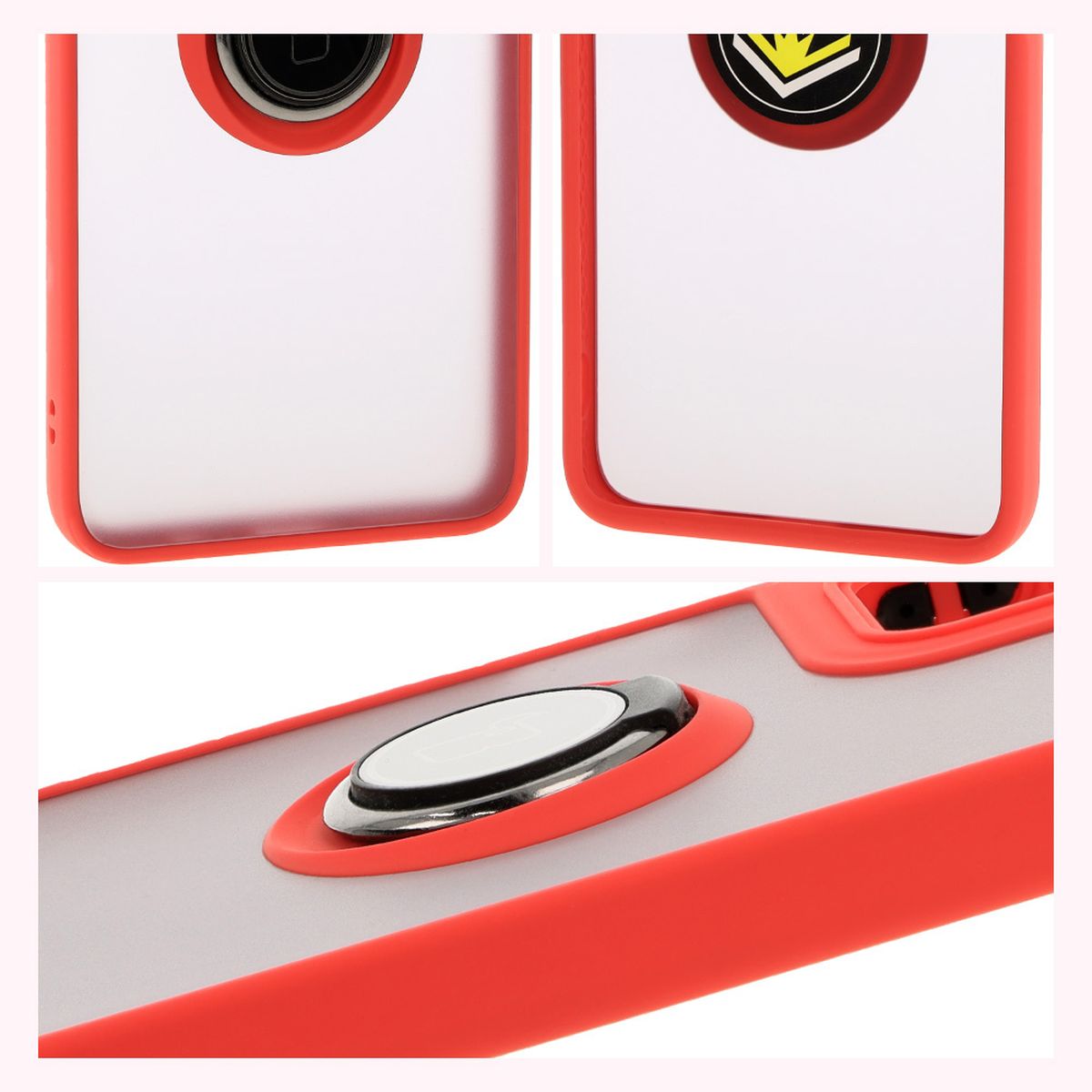Features of Bizon Case Hybrid Ring: non-slip frame and matte design