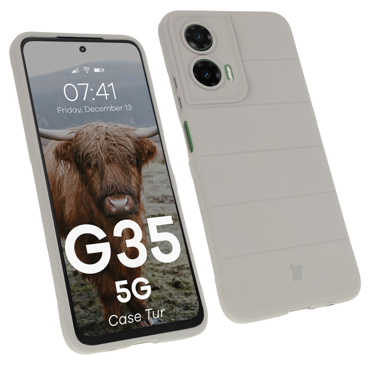 Robustes Etui Bizon Case Tur für Motorola Moto G35 5G