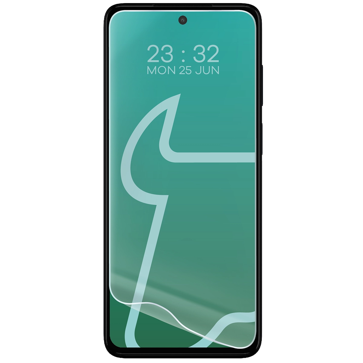 Folia hydrożelowa do Motorola Moto G52 / G82 obok telefonu