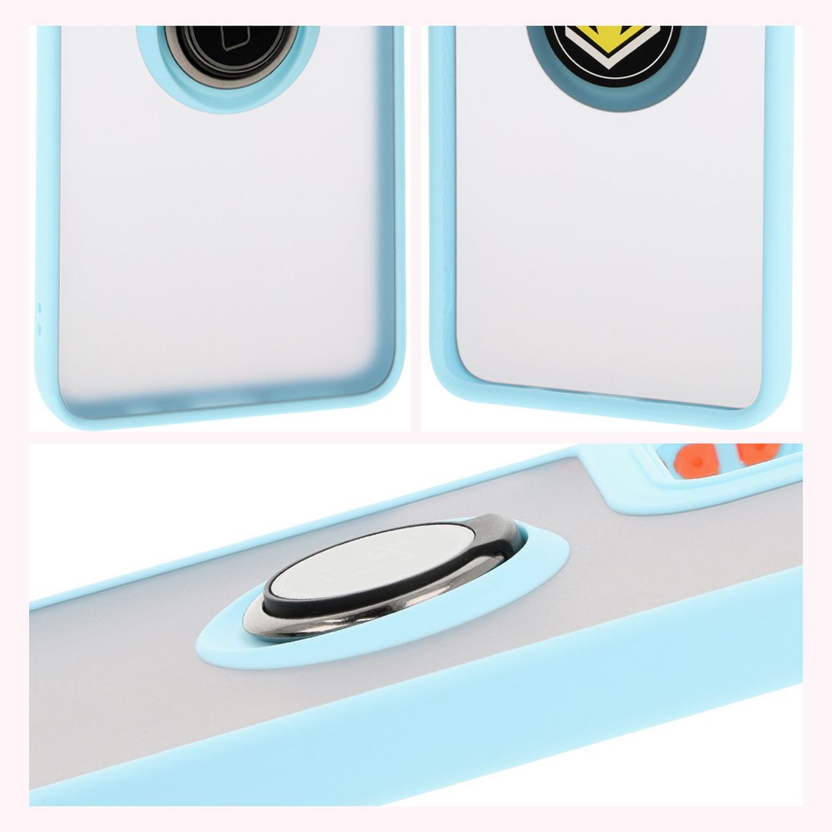 Eigenschaften des Bizon Case Hybrid Ring: rutschfester Rahmen und mattes Design