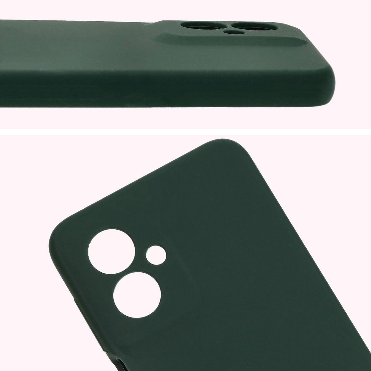 Prim-plan pe decupajele pentru obiective în husa Bizon Soft Case