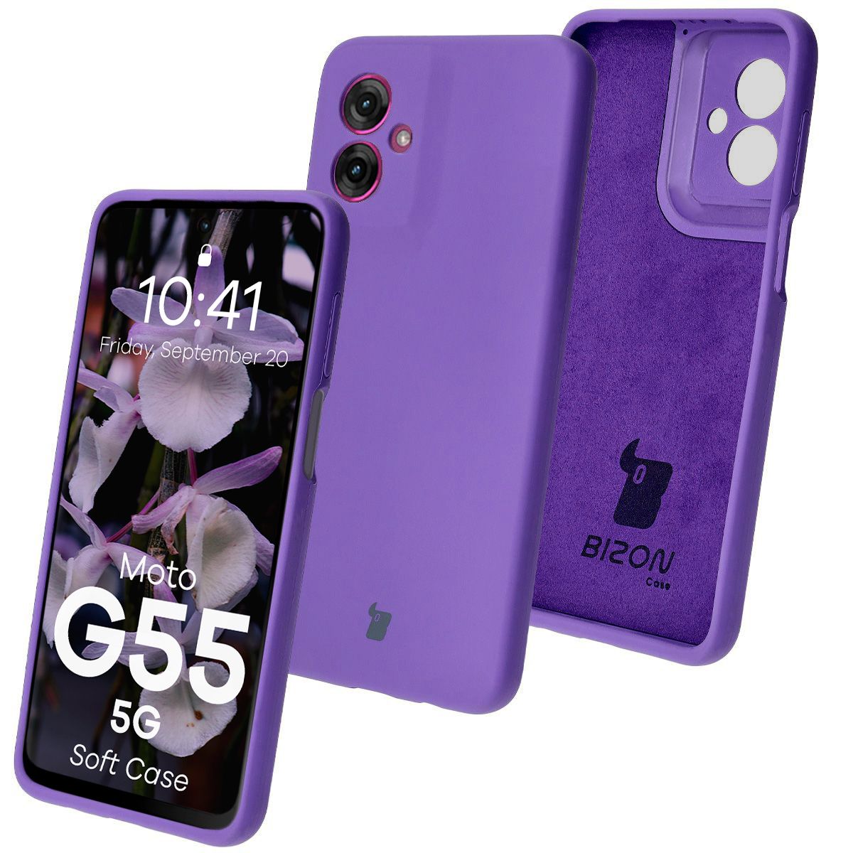 Silikon-Hülle Bizon Soft Case für Motorola Moto G55 5G