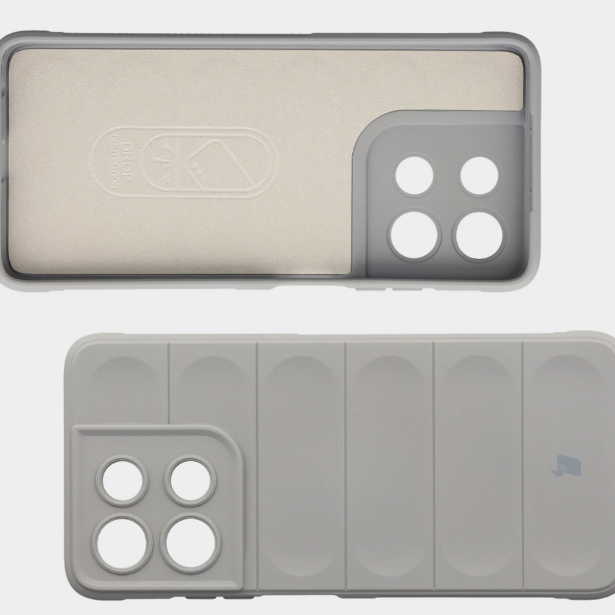 Wyściółka z mikrofibry, wyżłobienia na pleckach i wzmocnione narożniki w etui Bizon Case Tur do Motorola Moto G56 5G