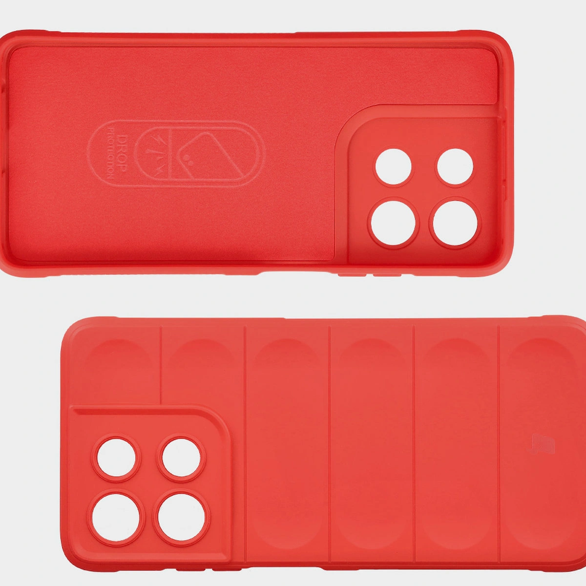 Wyściółka z mikrofibry, wyżłobienia na pleckach i wzmocnione narożniki w etui Bizon Case Tur do Motorola Moto G56 5G