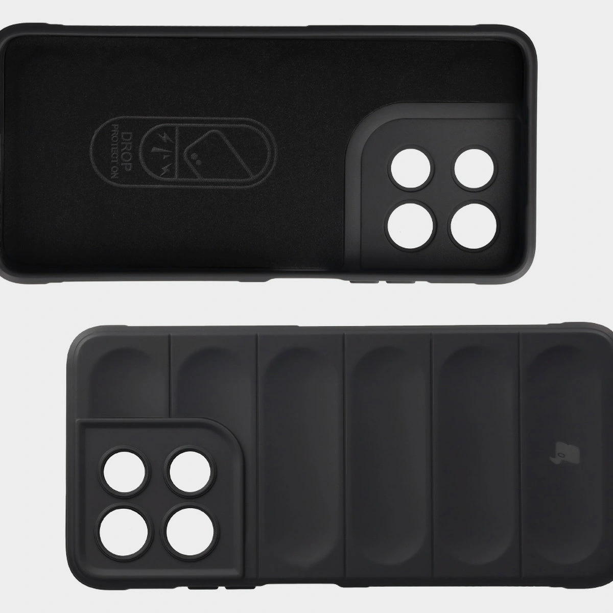 Microfiber lining, grooves on the back, and reinforced corners in the Bison Case Tur for Motorola Moto G57 Power / Motorola Moto G67 Power