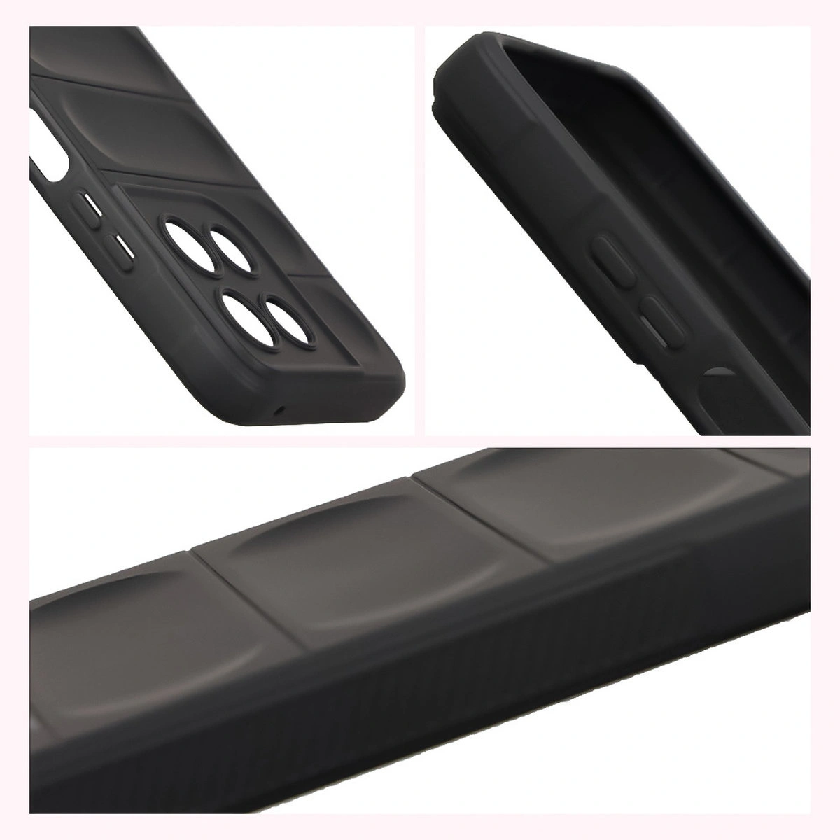 Textured sides and raised edges of the screen and camera in the Bison Case Tur for Motorola Moto G57 Power / Motorola Moto G67 Power