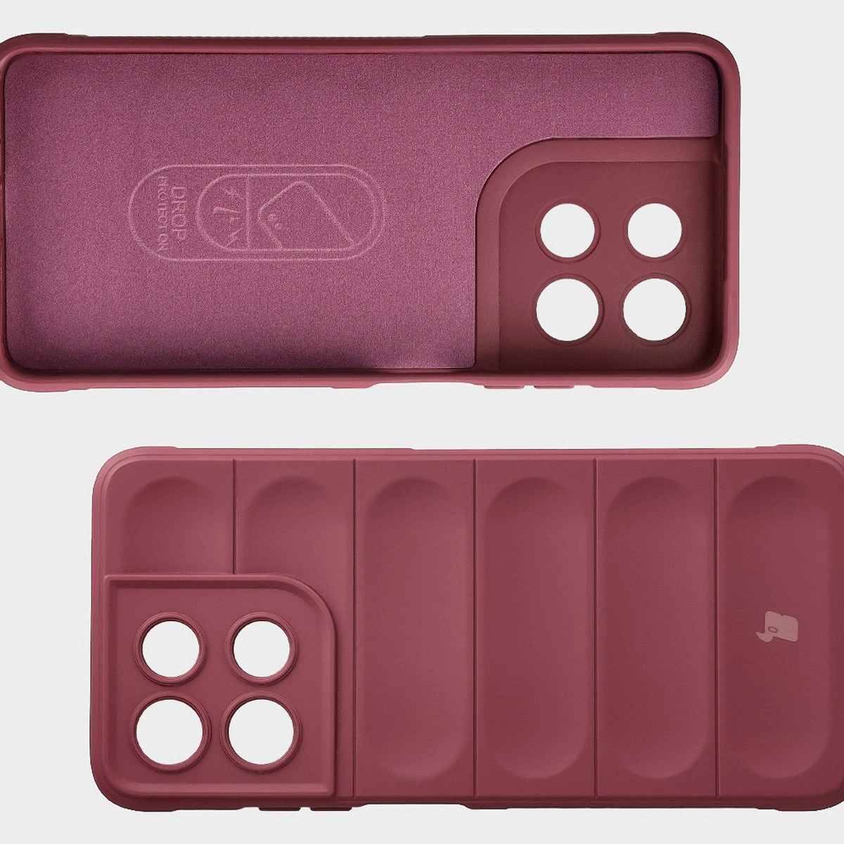 Microfiber lining, grooves on the back, and reinforced corners in the Bison Case Tur for Motorola Moto G57 Power / Motorola Moto G67 Power