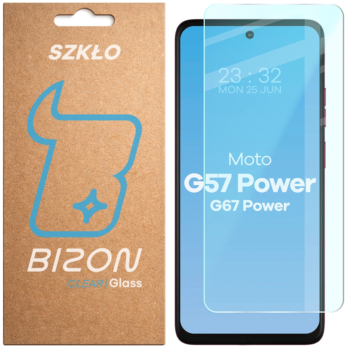 Szkło hartowane Bizon Glass Clear 2 do Motorola Moto G57 Power / Motorola Moto G67 Power