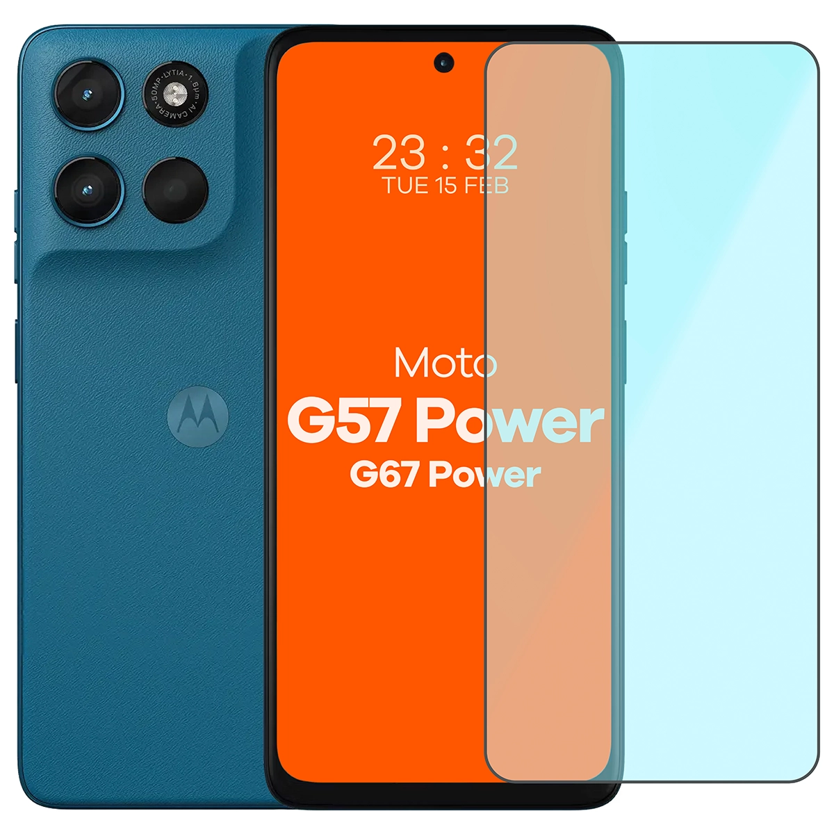 Bizon Smart Glass tempered glass for Motorola Moto G57 Power / Motorola Moto G67 Power