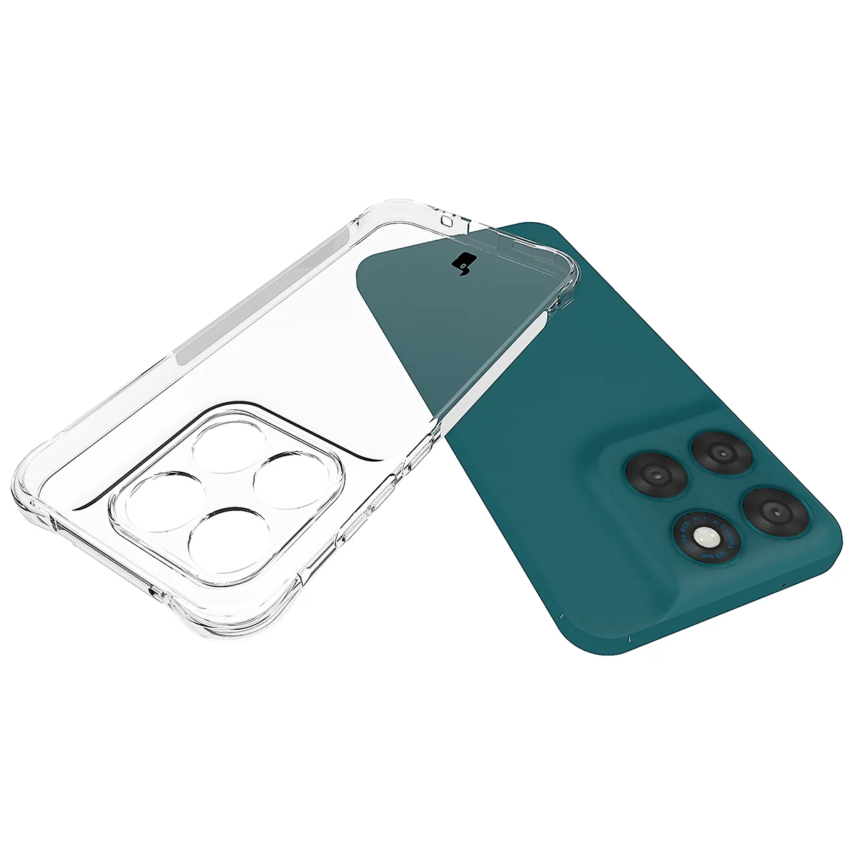 Dedicated cutouts and raised edges for the camera in the Bizon Case Salpa for Motorola Moto G67 5G / G77 5G