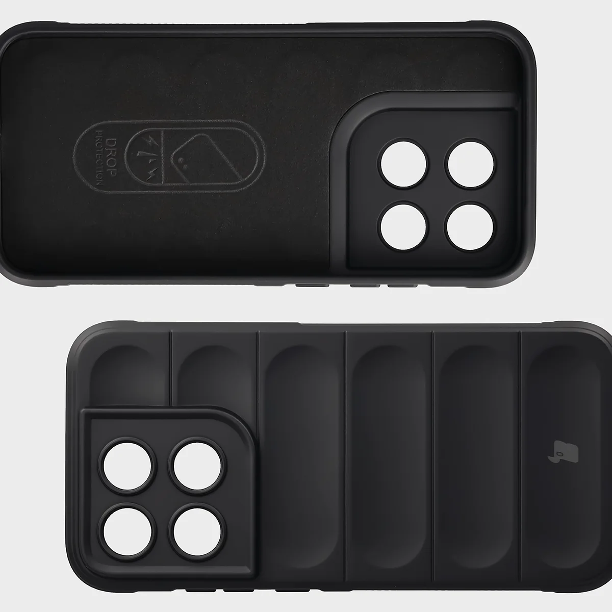 Microfiber lining, grooves on the back, and reinforced corners in the Bizon Case Tur for Motorola Moto G67 5G / G77 5G
