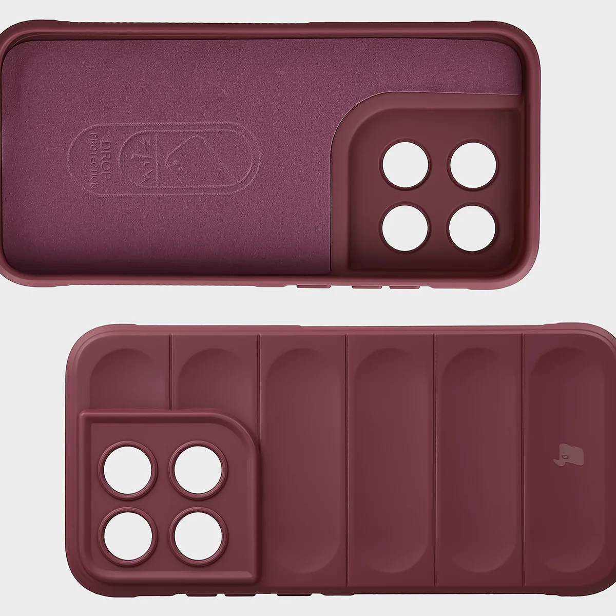 Microfiber lining, grooves on the back, and reinforced corners in the Bison Case Tur for Motorola Moto G67 5G / G77 5G