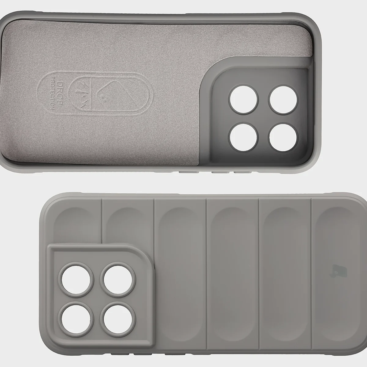 Microfiber lining, grooves on the back, and reinforced corners in the Bizon Case Tur for Motorola Moto G67 5G / G77 5G