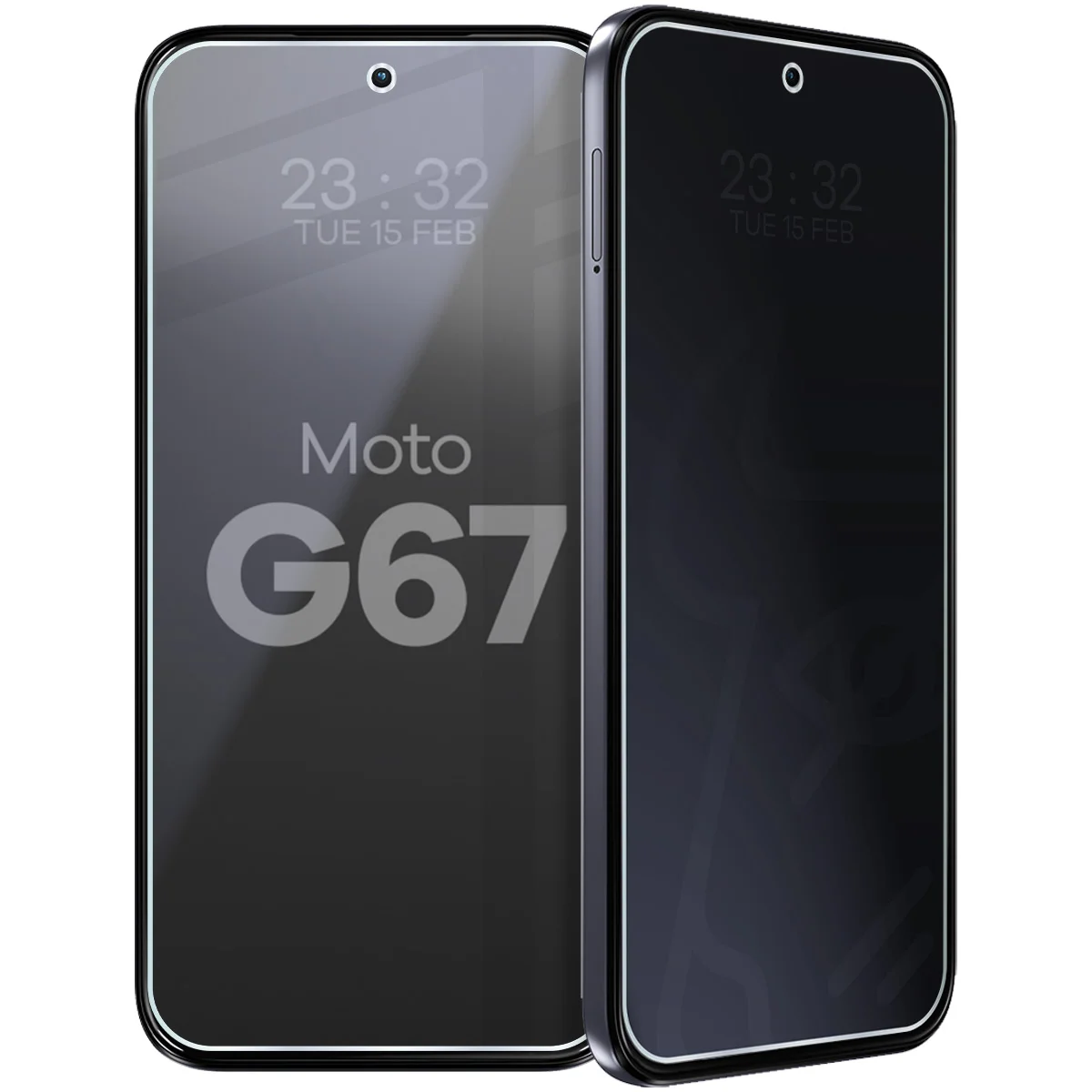 Szkło hybrydowe prywatyzujące Bizon Hybrid Shadow do Motorola Moto G67 5G