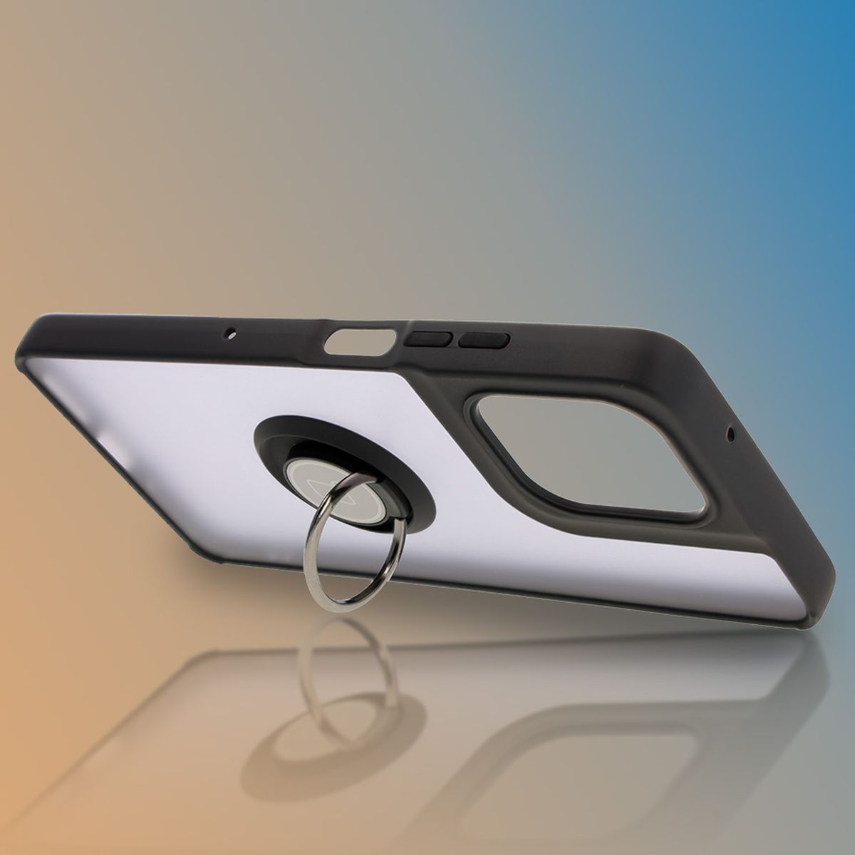 Uchwyt jako podstawka w etui Bizon Hybrid Ring