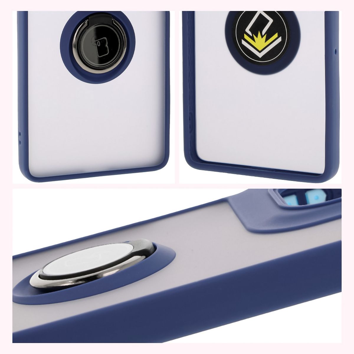 Eigenschaften des Bizon Case Hybrid Ring: rutschfester Rahmen und mattes Design