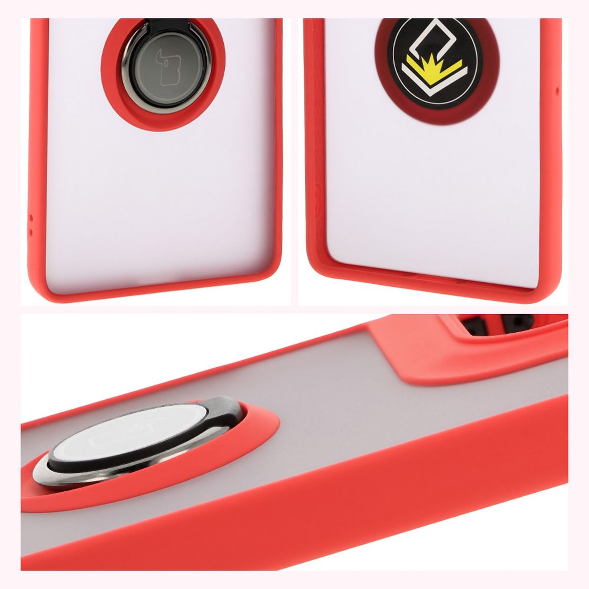 Eigenschaften der Bizon Case Hybrid Ring: rutschfester Rahmen und mattes Design