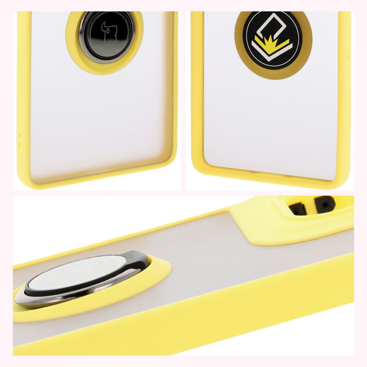 Features of Bison Case Hybrid Ring: non-slip frame and matte design