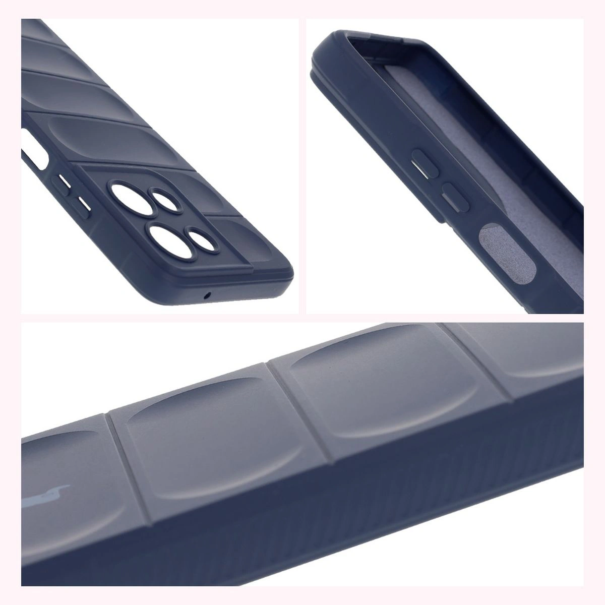 Textured sides and raised edges of the screen and camera in the Bison Case Tur for Motorola Moto G75 5G