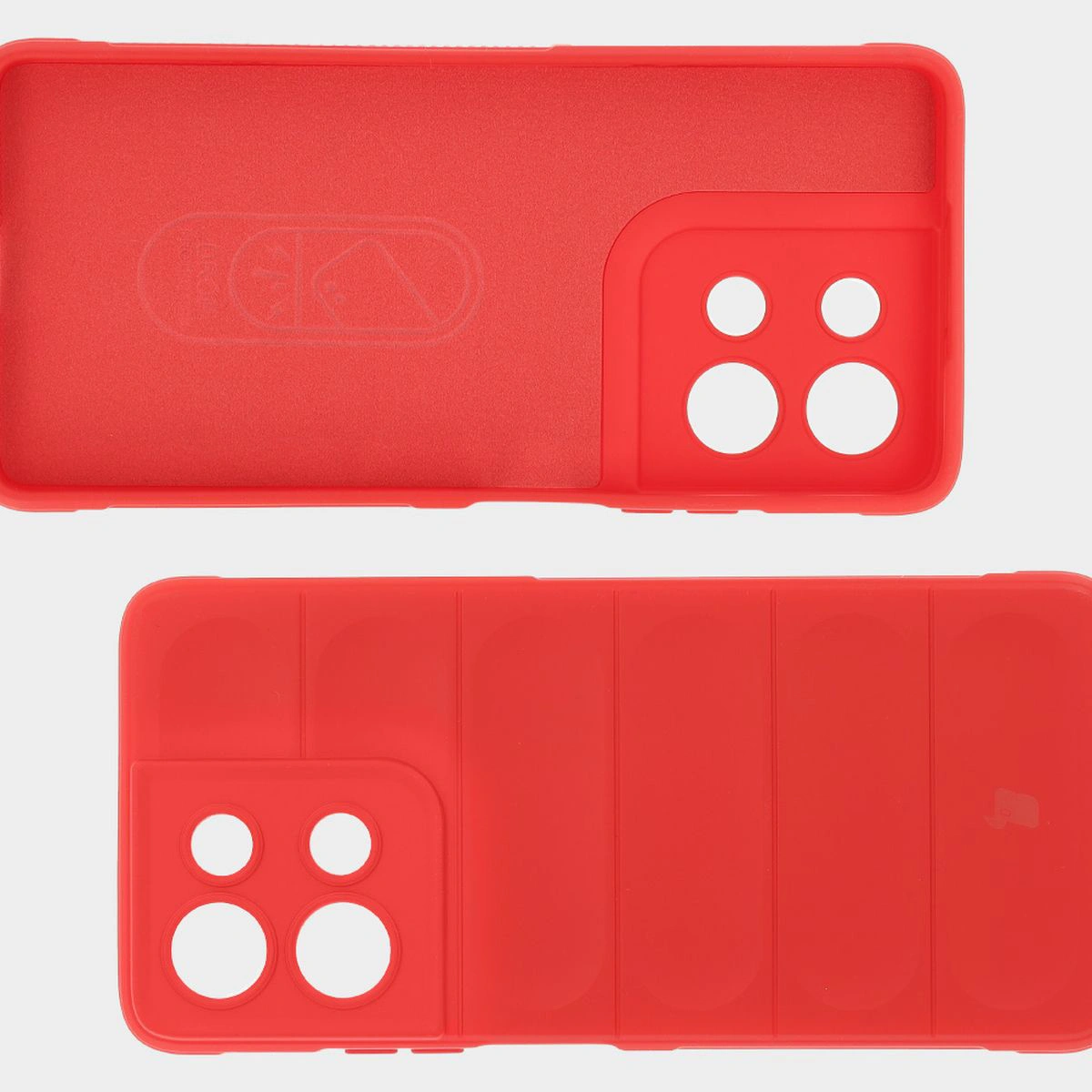 Microfiber lining, grooves on the back, and reinforced corners in Bison Case Tur for Motorola Moto G75 5G