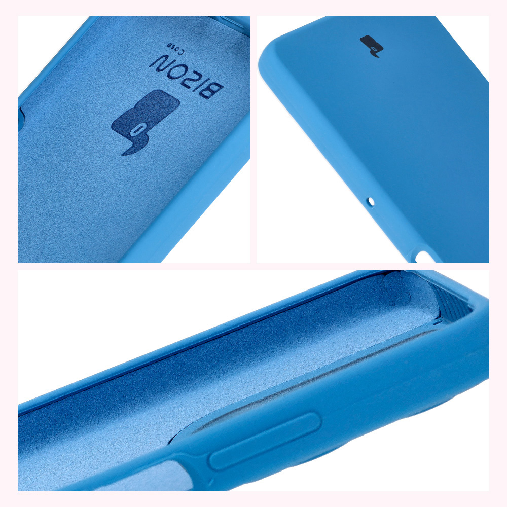 Construction of Bison Soft Case: integrated covers, raised edges, and microfiber lining
