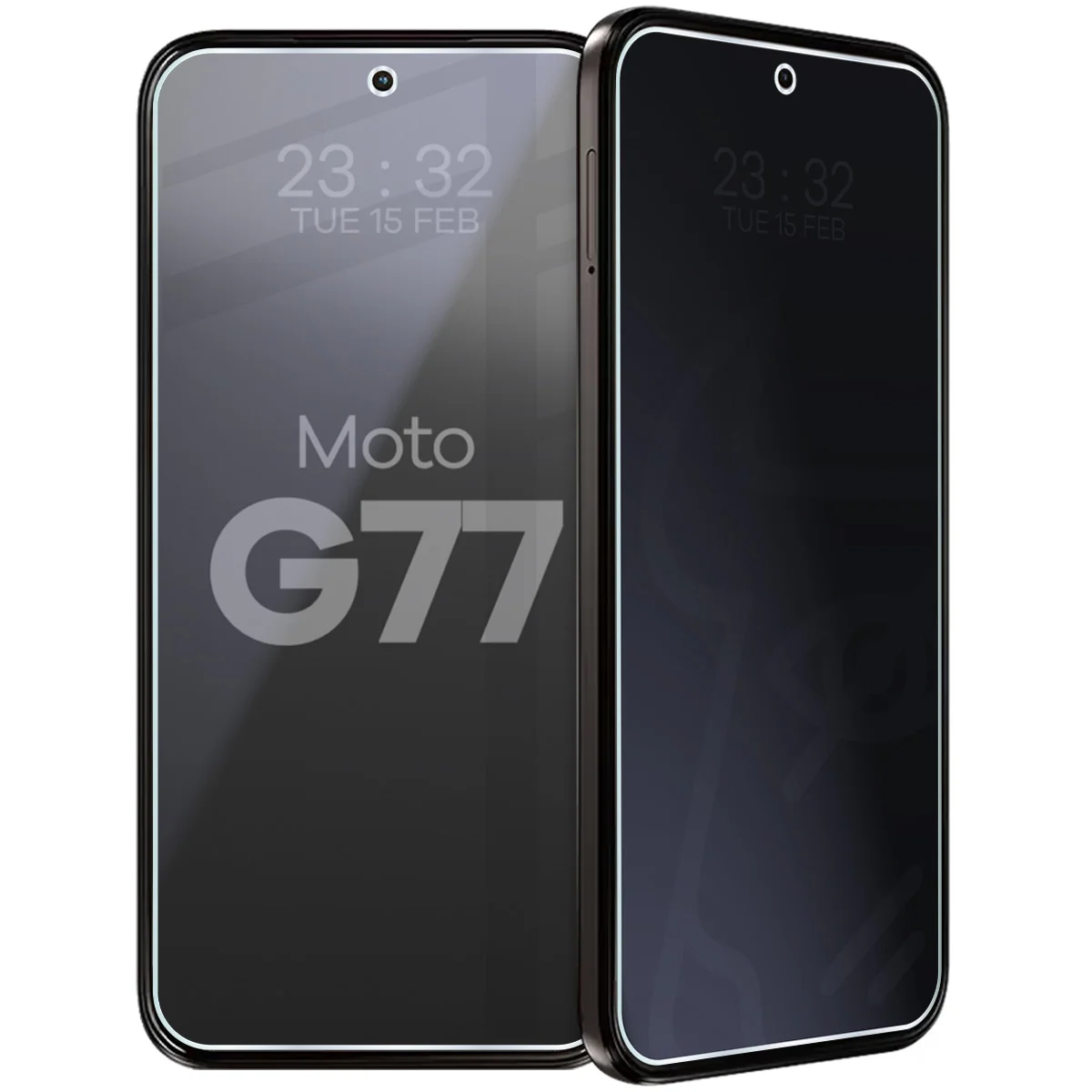 Szkło hybrydowe prywatyzujące Bizon Hybrid Shadow do Motorola Moto G77 5G