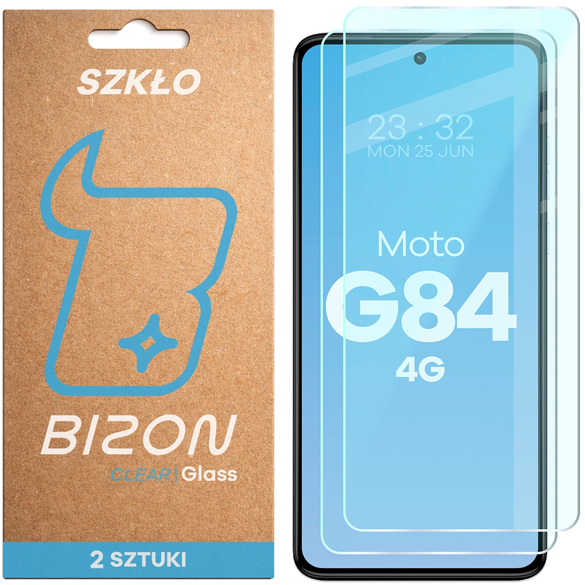 Szkło hartowane Bizon Glass Clear Duo do Motorola Moto G84 5G