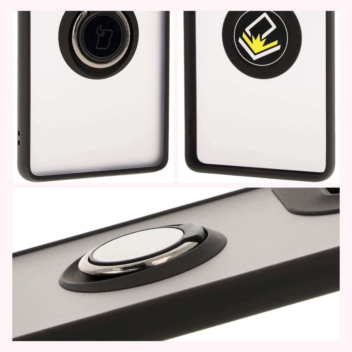 Features of Bizon Case Hybrid Ring: non-slip frame and matte design