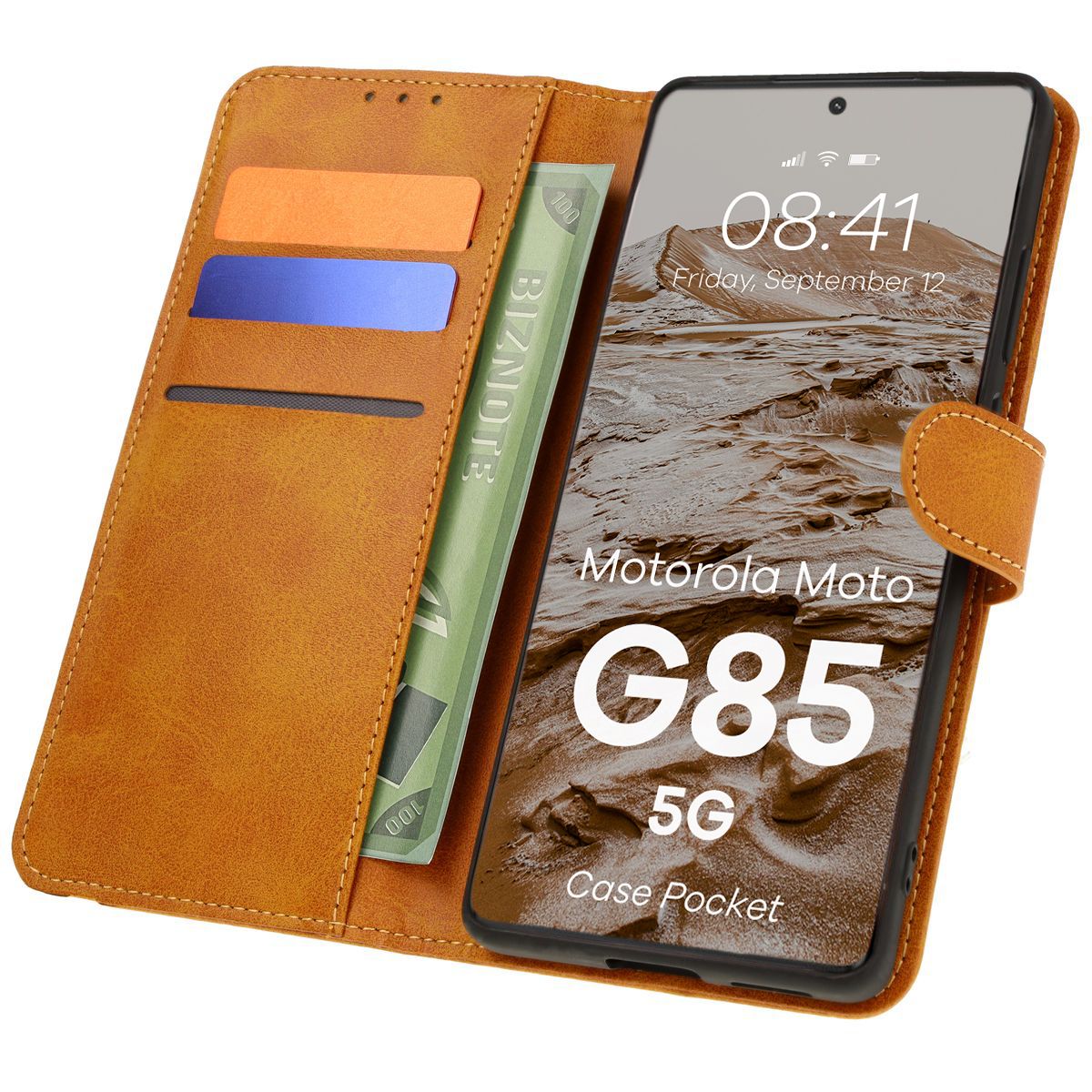 Husa cu clapetă Bizon Case Pocket pentru Motorola Moto G85 5G