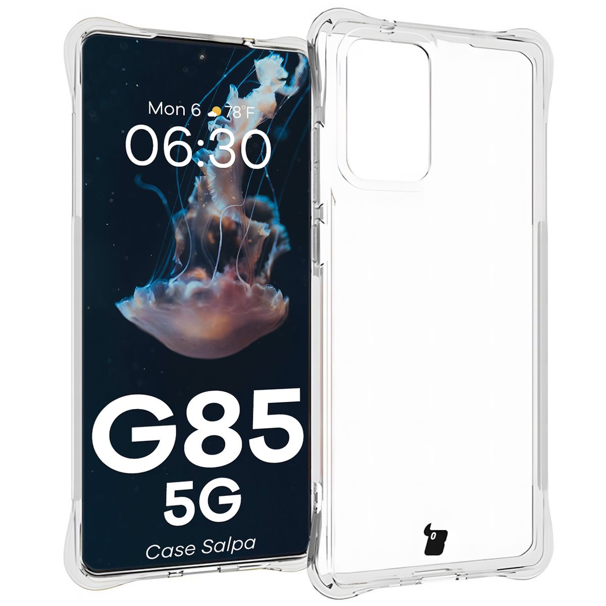 Transparente Hülle Bizon Case Salpa für Motorola Moto G85 5G