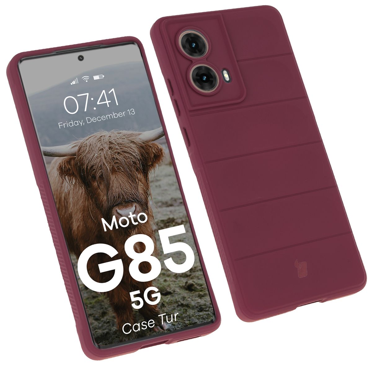 Robustes Etui Bizon Case Tur für Motorola Moto G85 5G