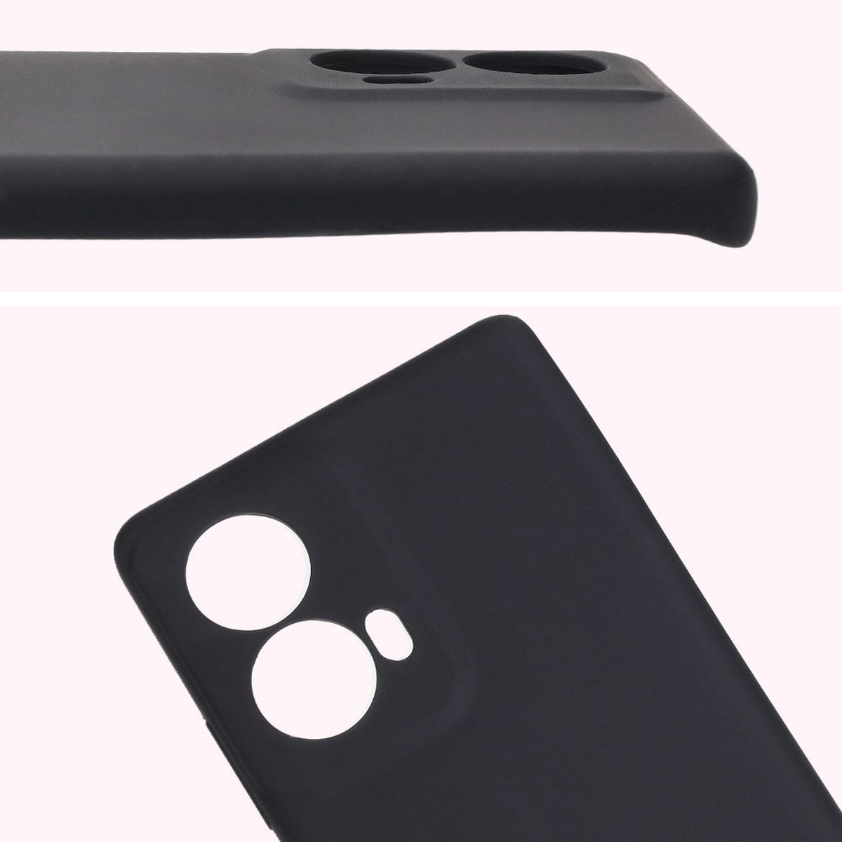 Close-up of lens cutouts in Bizon Soft Case