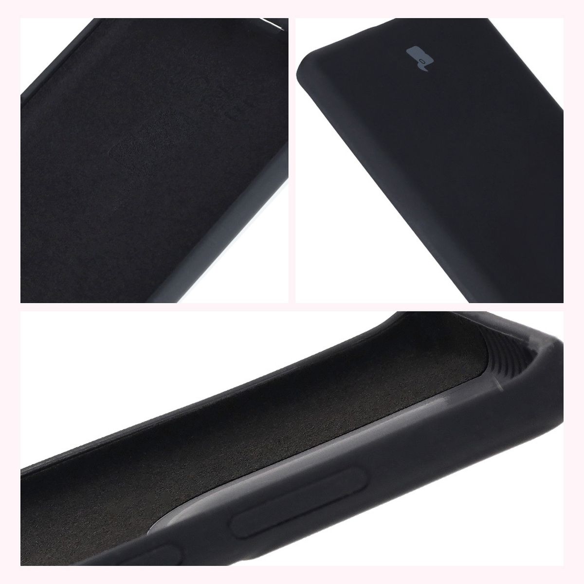 Bizon Soft Case construction: integrated covers, raised edges, and microfiber lining