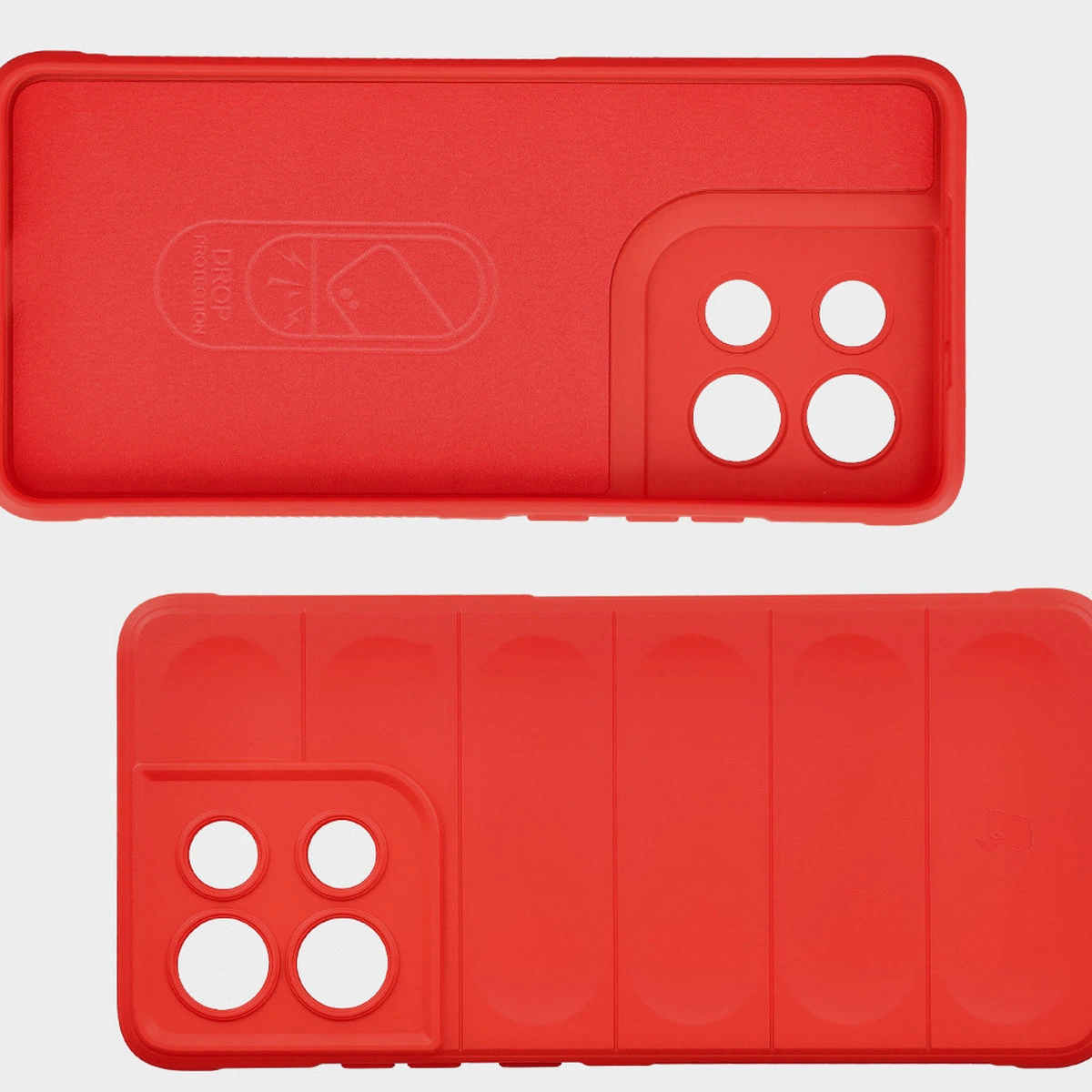 Wyściółka z mikrofibry, wyżłobienia na pleckach i wzmocnione narożniki w etui Bizon Case Tur do Motorola Moto G86 5G
