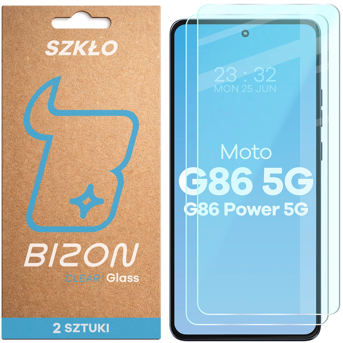 Szkło hartowane Bizon Glass Clear Duo do Motorola Moto G86 5G / Motorola Moto G86 Power 5G