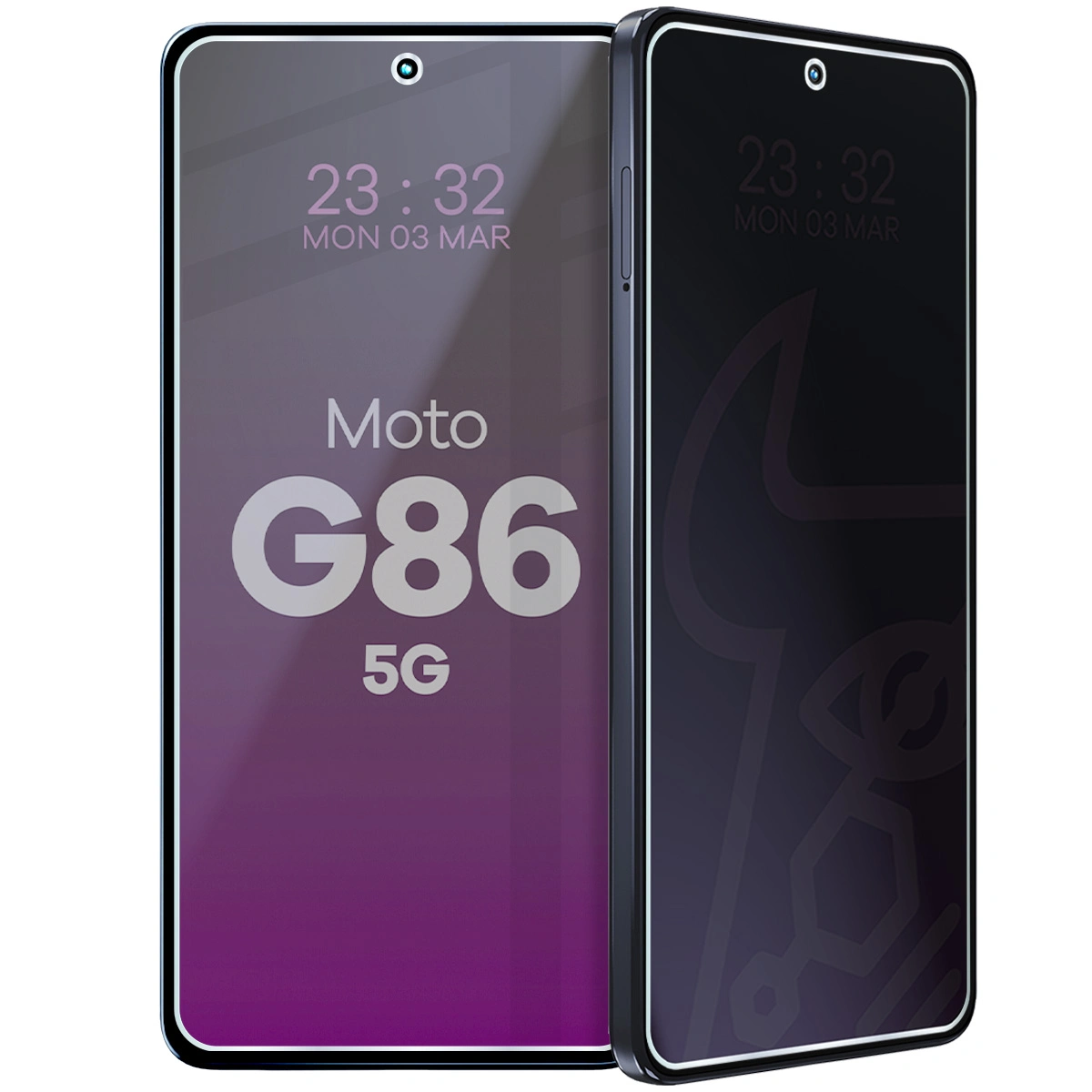 Szkło hybrydowe prywatyzujące Bizon Glass Mule Shadow do Motorola Moto G86 5G